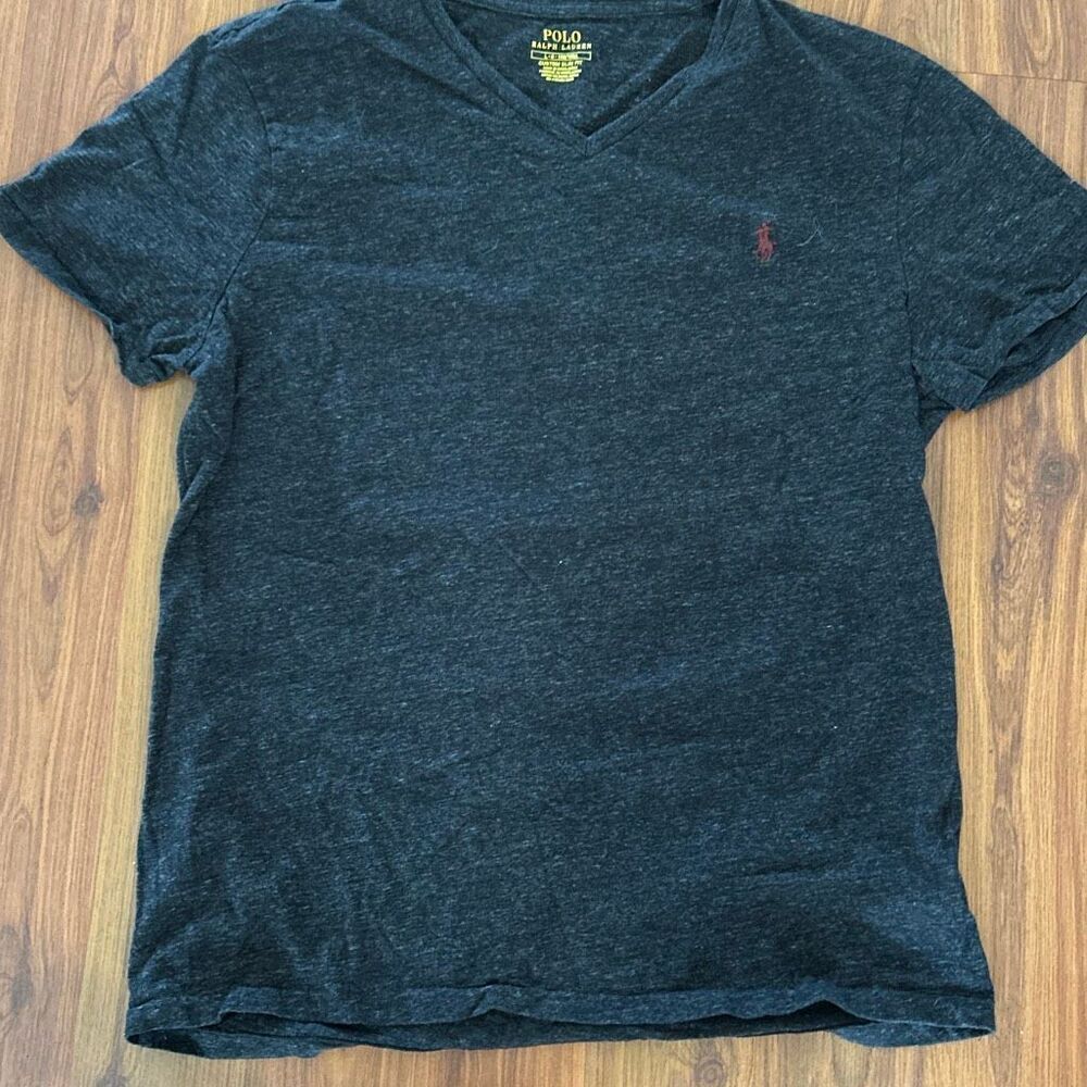 Polo Ralph Lauren heathered gray t shirt L
